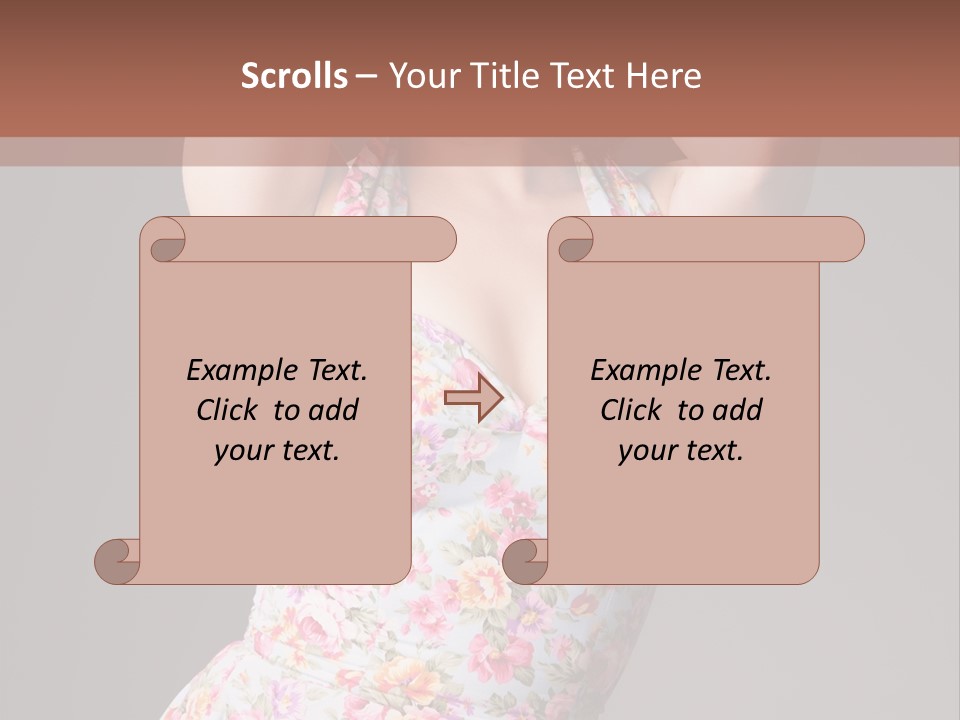 Pouting Attitude Posing PowerPoint Template