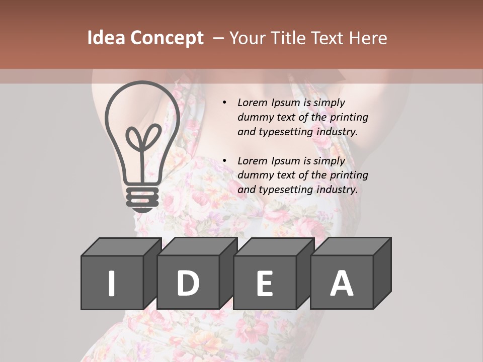 Pouting Attitude Posing PowerPoint Template