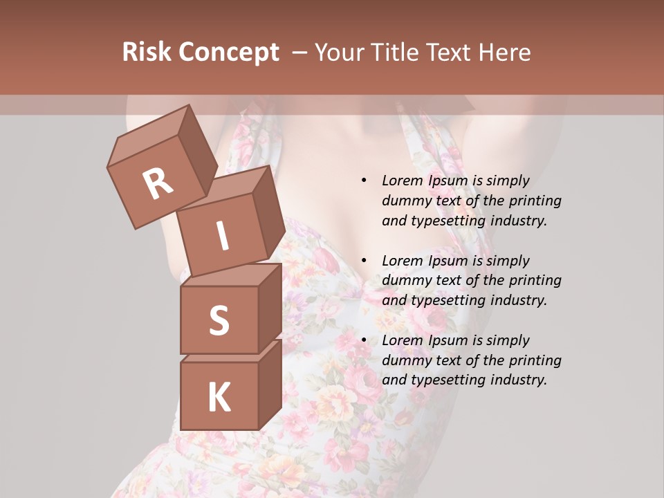 Pouting Attitude Posing PowerPoint Template