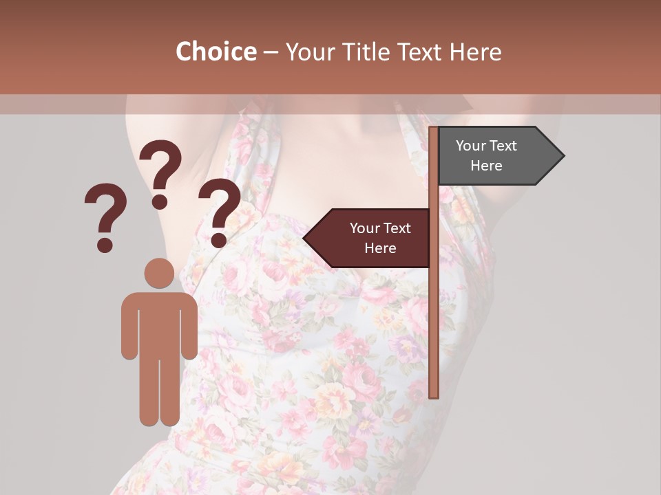 Pouting Attitude Posing PowerPoint Template