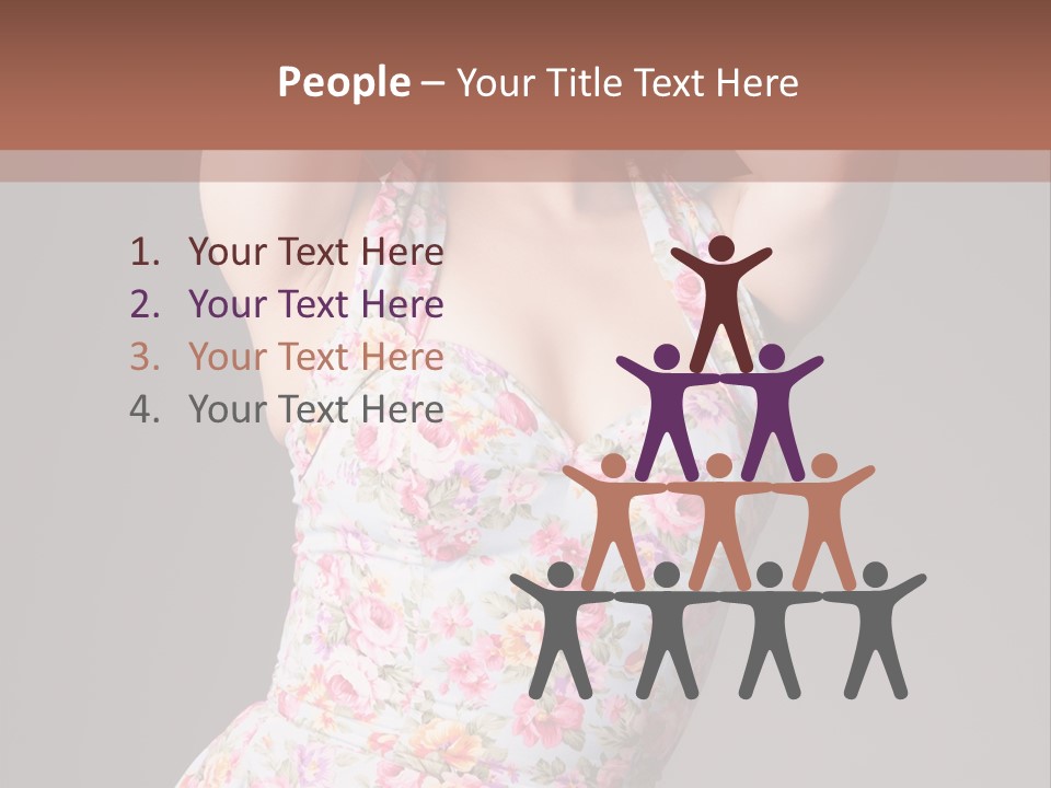 Pouting Attitude Posing PowerPoint Template