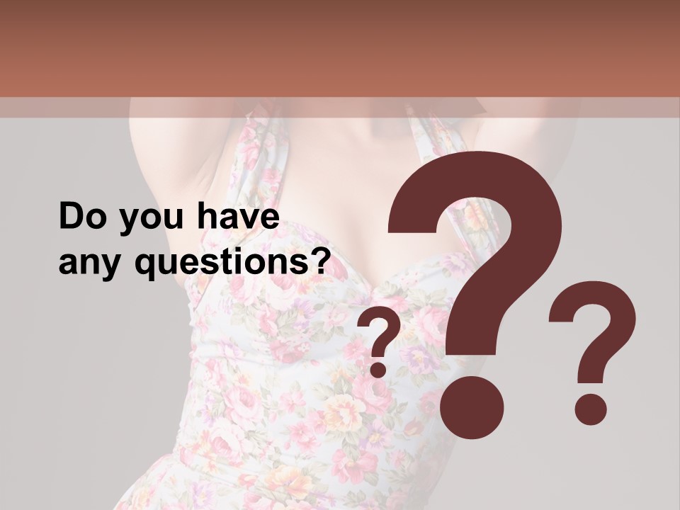 Pouting Attitude Posing PowerPoint Template