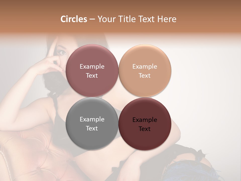 Stockings Pouting Suspenders PowerPoint Template