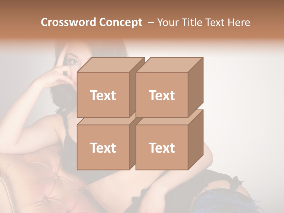 Stockings Pouting Suspenders PowerPoint Template