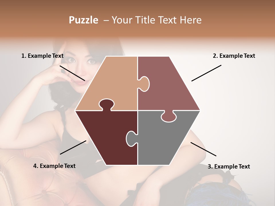 Stockings Pouting Suspenders PowerPoint Template