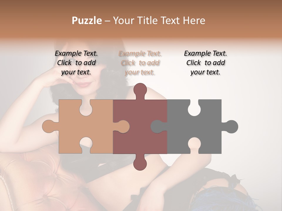 Stockings Pouting Suspenders PowerPoint Template