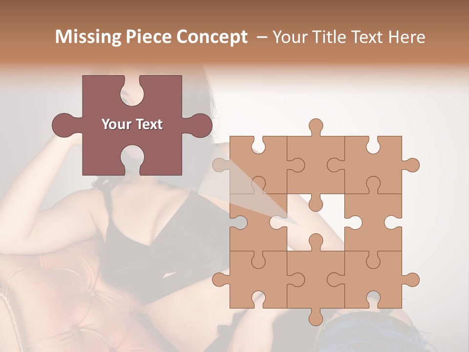 Stockings Pouting Suspenders PowerPoint Template