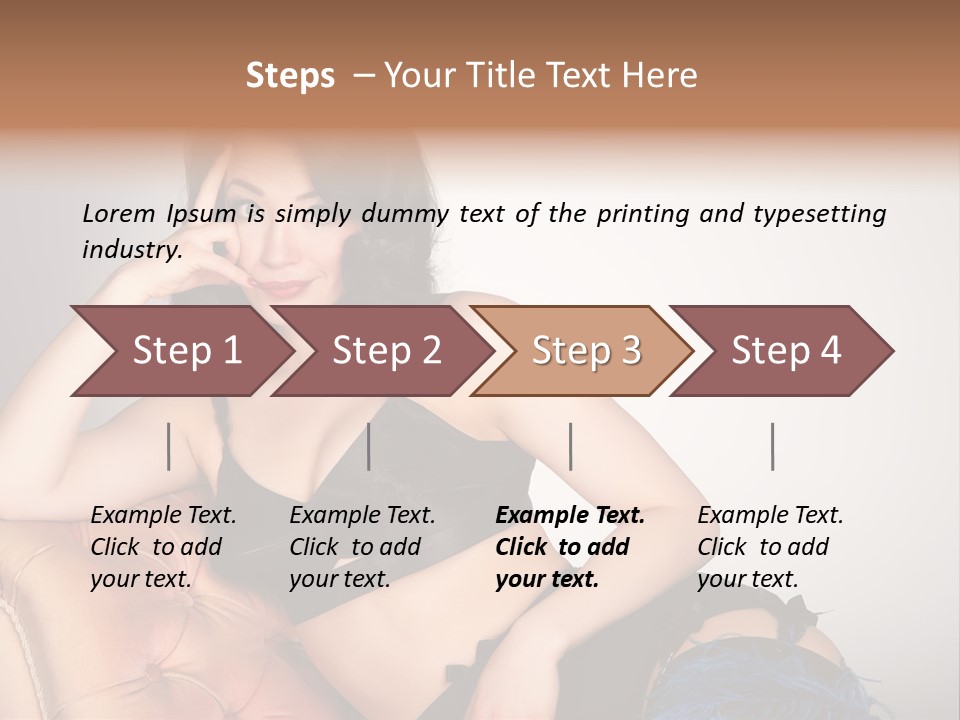 Stockings Pouting Suspenders PowerPoint Template