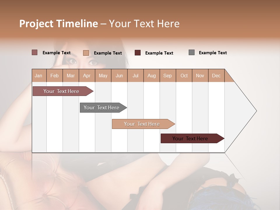 Stockings Pouting Suspenders PowerPoint Template