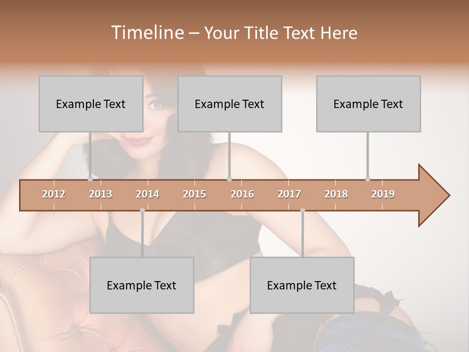 Stockings Pouting Suspenders PowerPoint Template