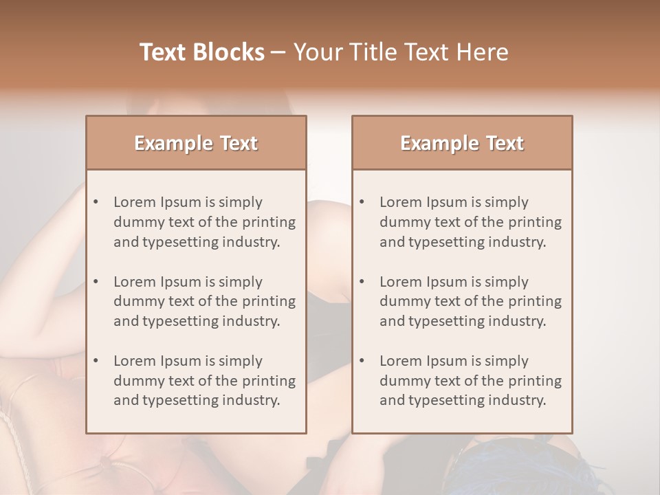 Stockings Pouting Suspenders PowerPoint Template