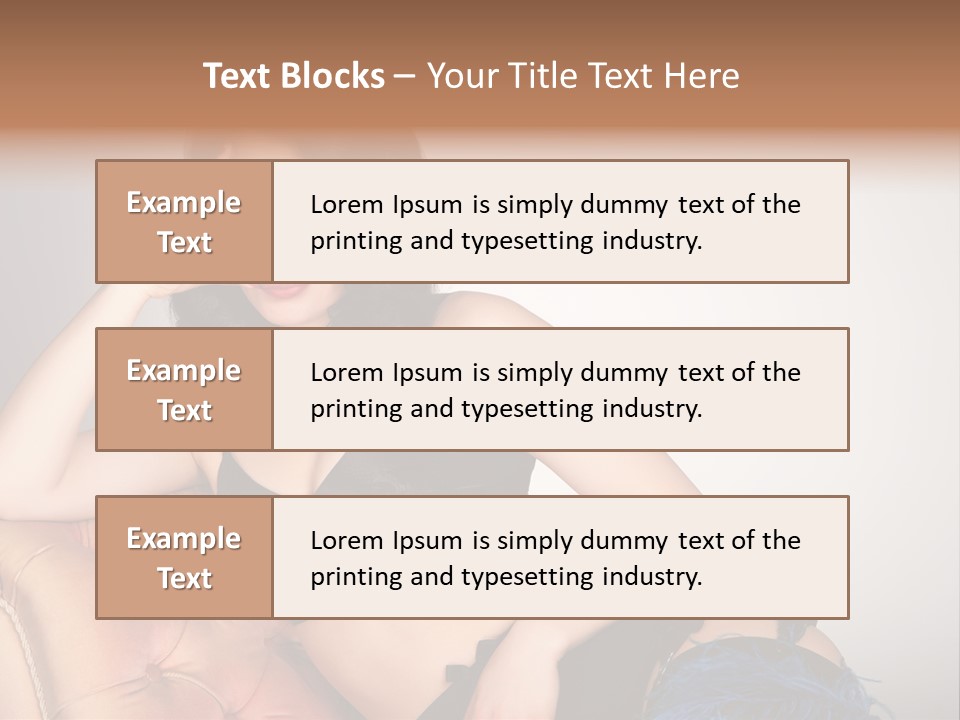 Stockings Pouting Suspenders PowerPoint Template