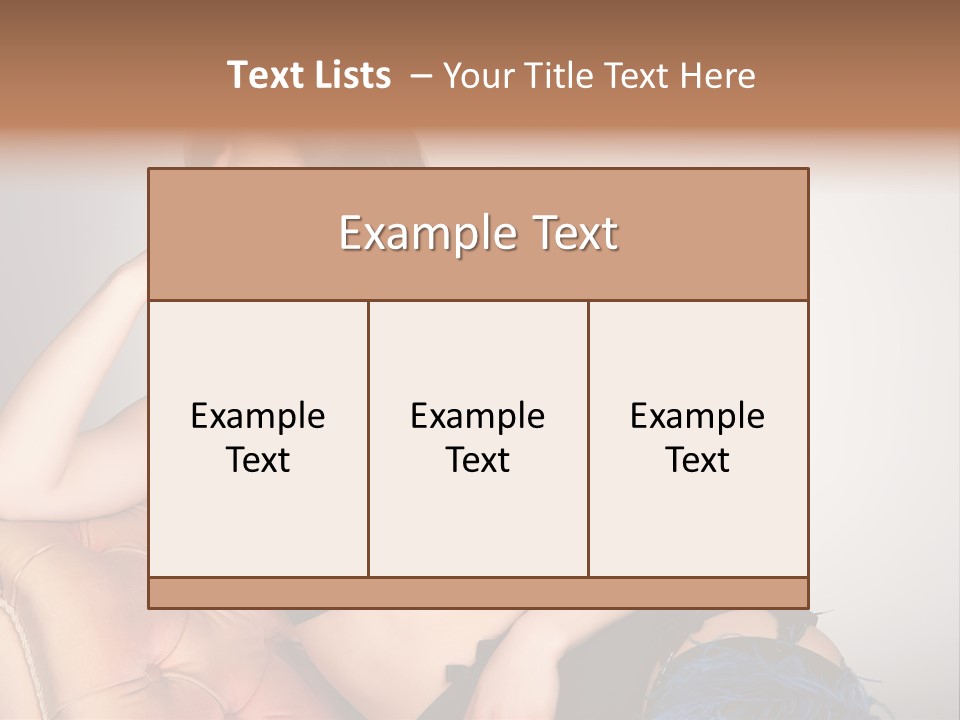 Stockings Pouting Suspenders PowerPoint Template