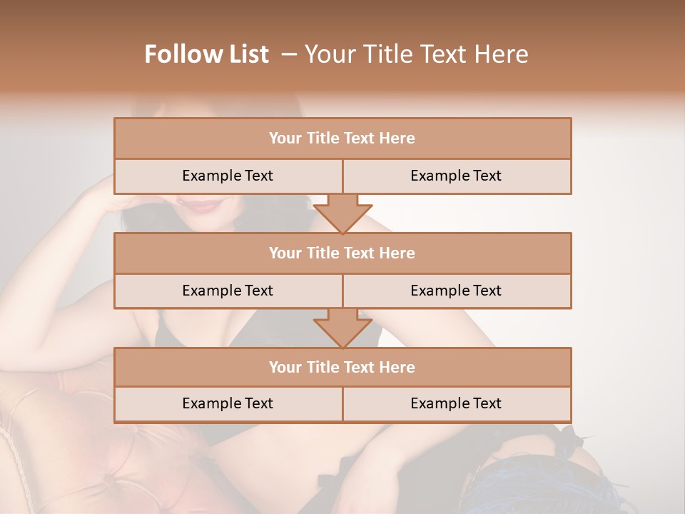 Stockings Pouting Suspenders PowerPoint Template