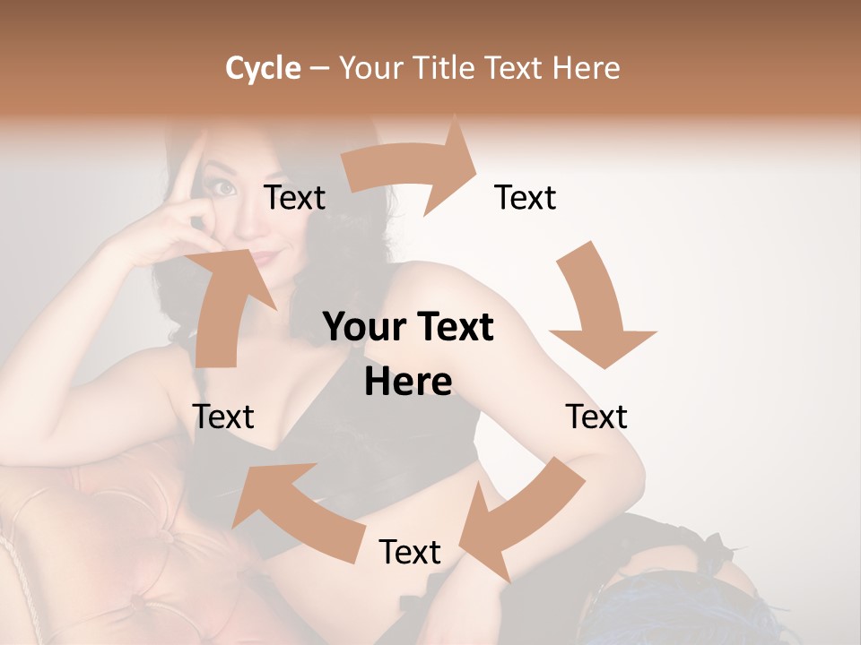 Stockings Pouting Suspenders PowerPoint Template