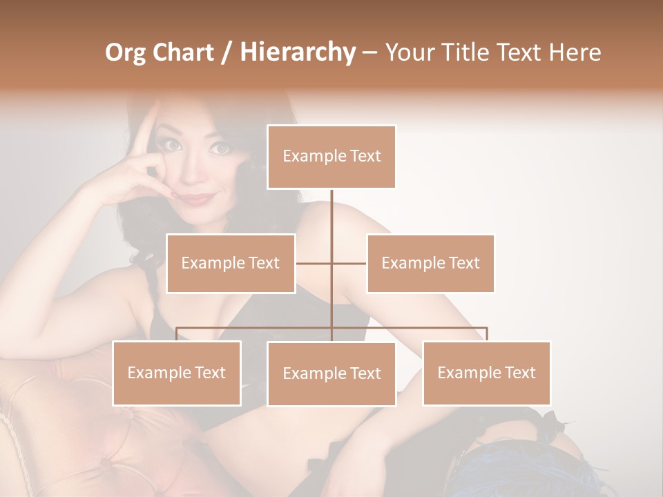 Stockings Pouting Suspenders PowerPoint Template