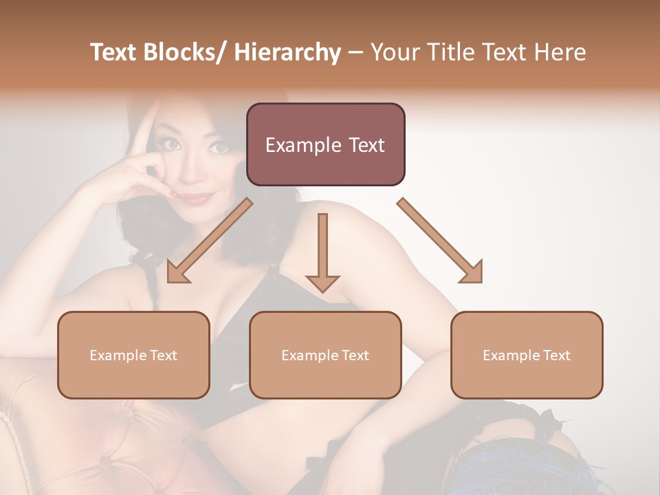 Stockings Pouting Suspenders PowerPoint Template