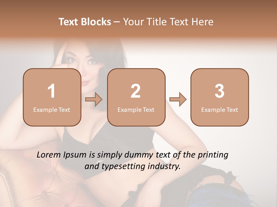 Stockings Pouting Suspenders PowerPoint Template