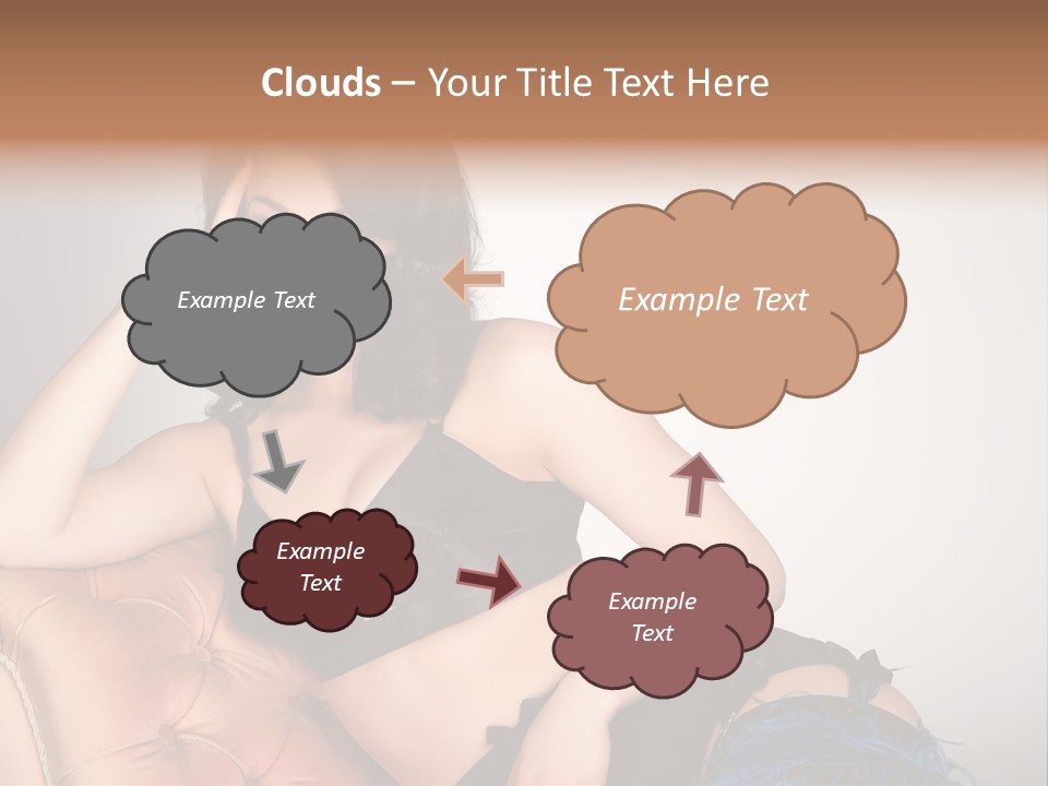 Stockings Pouting Suspenders PowerPoint Template