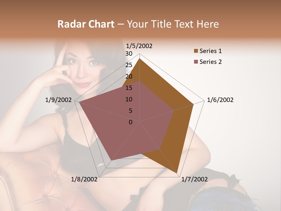 Stockings Pouting Suspenders PowerPoint Template