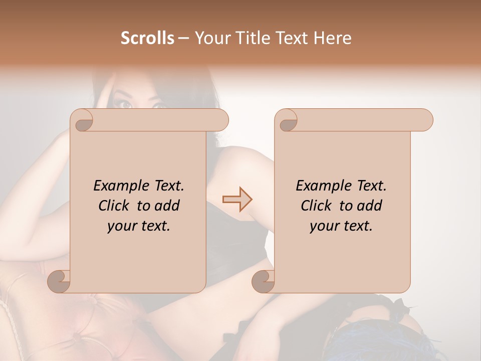 Stockings Pouting Suspenders PowerPoint Template