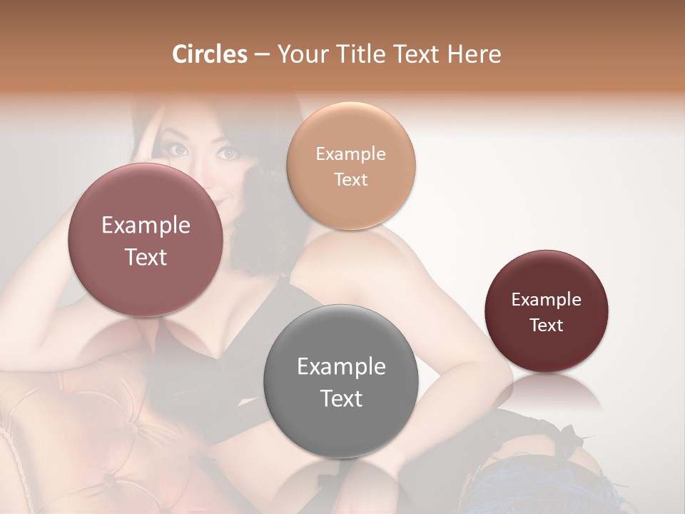 Stockings Pouting Suspenders PowerPoint Template