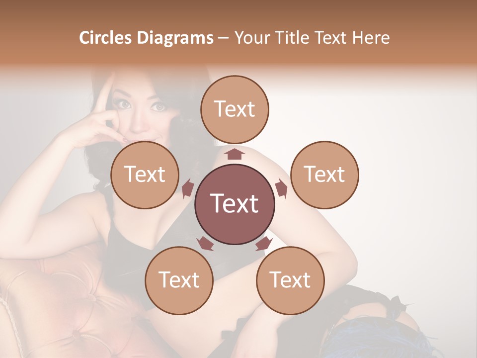 Stockings Pouting Suspenders PowerPoint Template