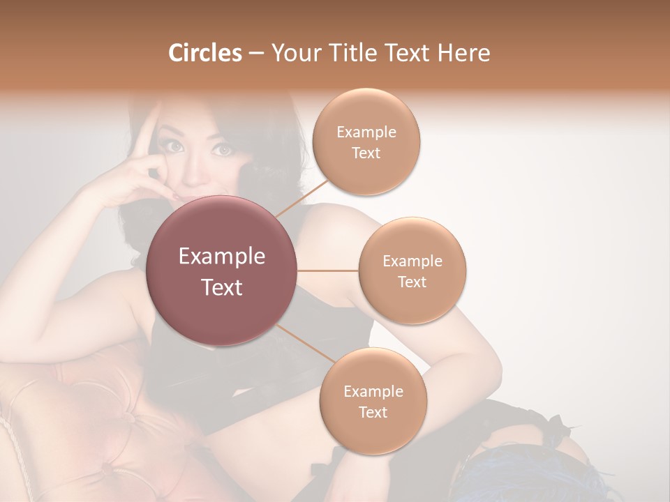 Stockings Pouting Suspenders PowerPoint Template