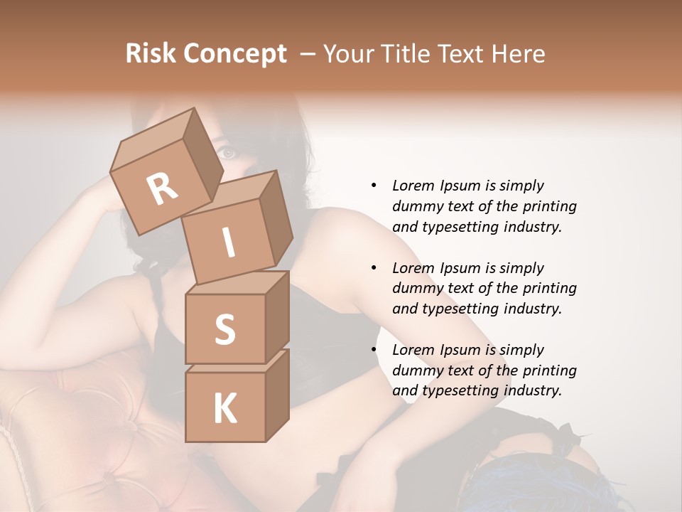 Stockings Pouting Suspenders PowerPoint Template