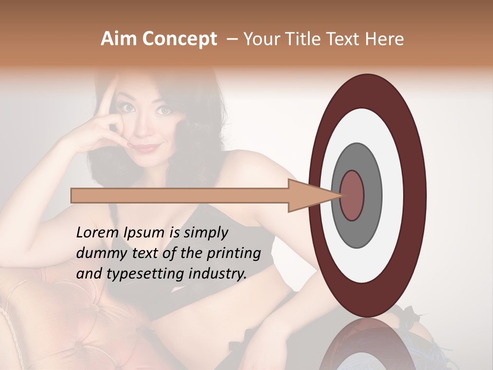 Stockings Pouting Suspenders PowerPoint Template