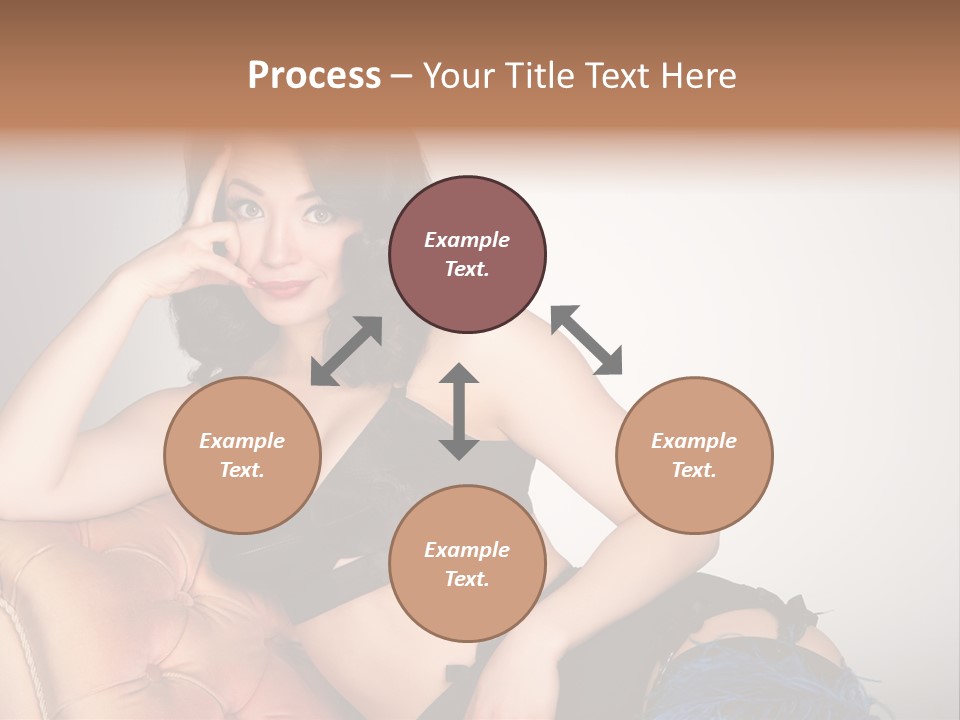 Stockings Pouting Suspenders PowerPoint Template