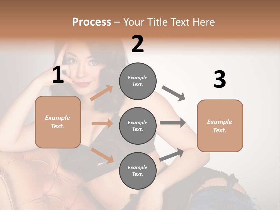 Stockings Pouting Suspenders PowerPoint Template