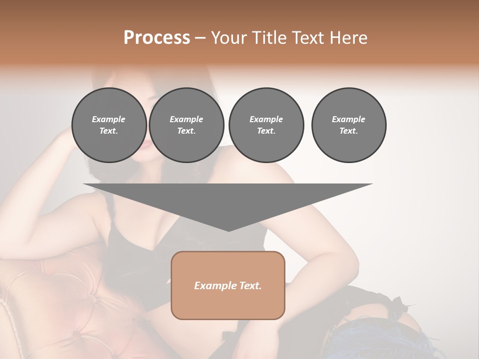 Stockings Pouting Suspenders PowerPoint Template