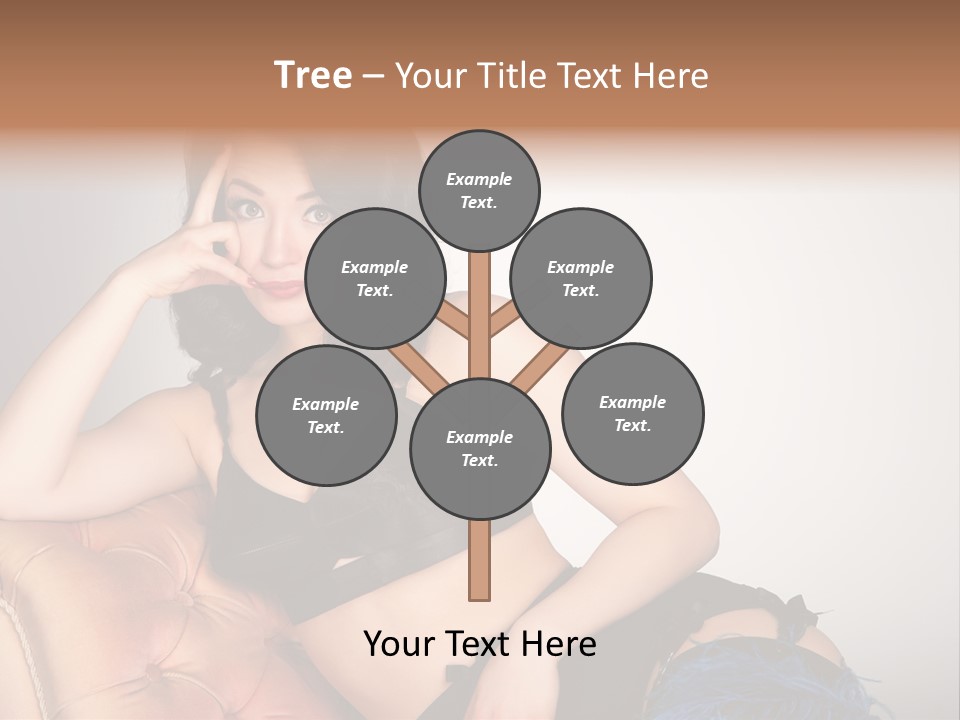 Stockings Pouting Suspenders PowerPoint Template