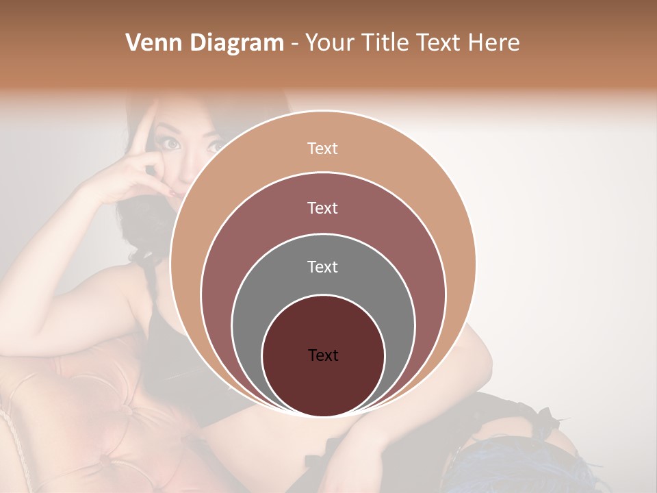 Stockings Pouting Suspenders PowerPoint Template