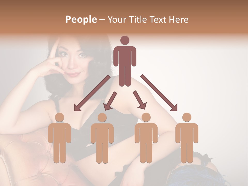 Stockings Pouting Suspenders PowerPoint Template