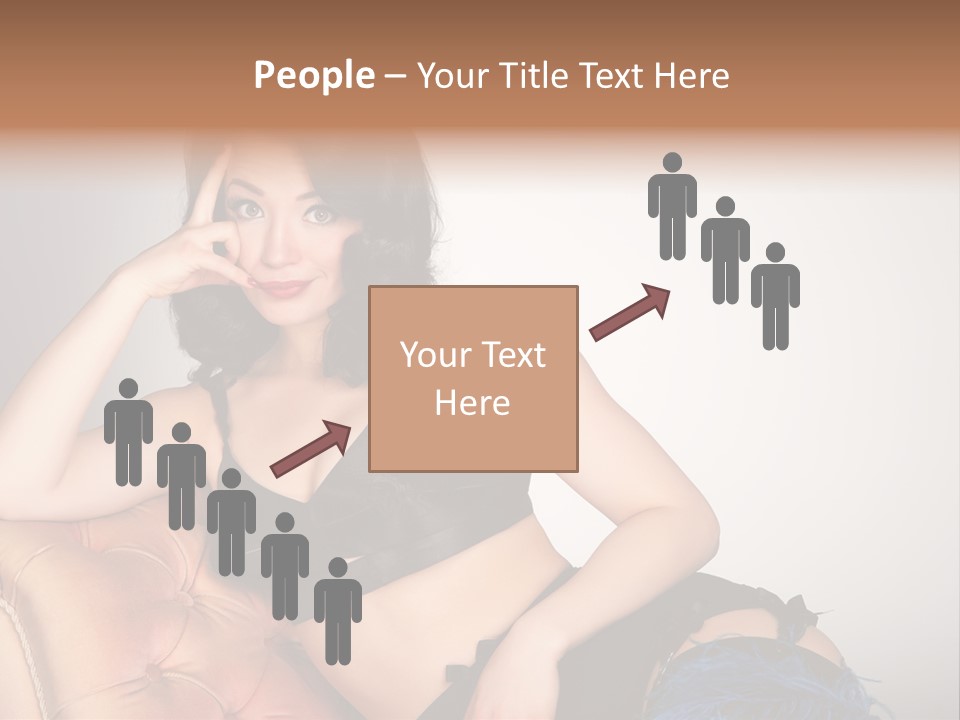 Stockings Pouting Suspenders PowerPoint Template