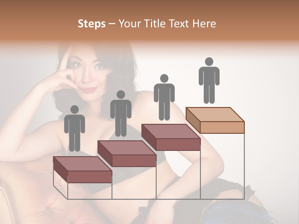 Stockings Pouting Suspenders PowerPoint Template