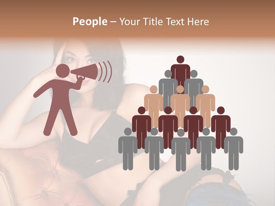 Stockings Pouting Suspenders PowerPoint Template