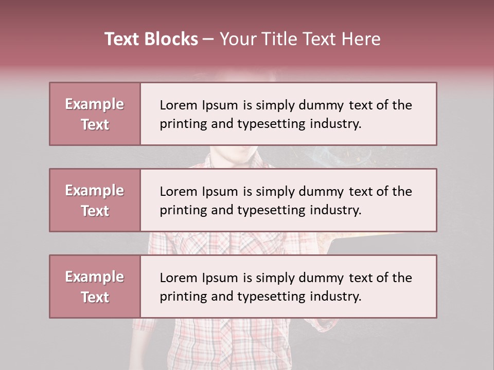 Junge Probleme Laptop PowerPoint Template