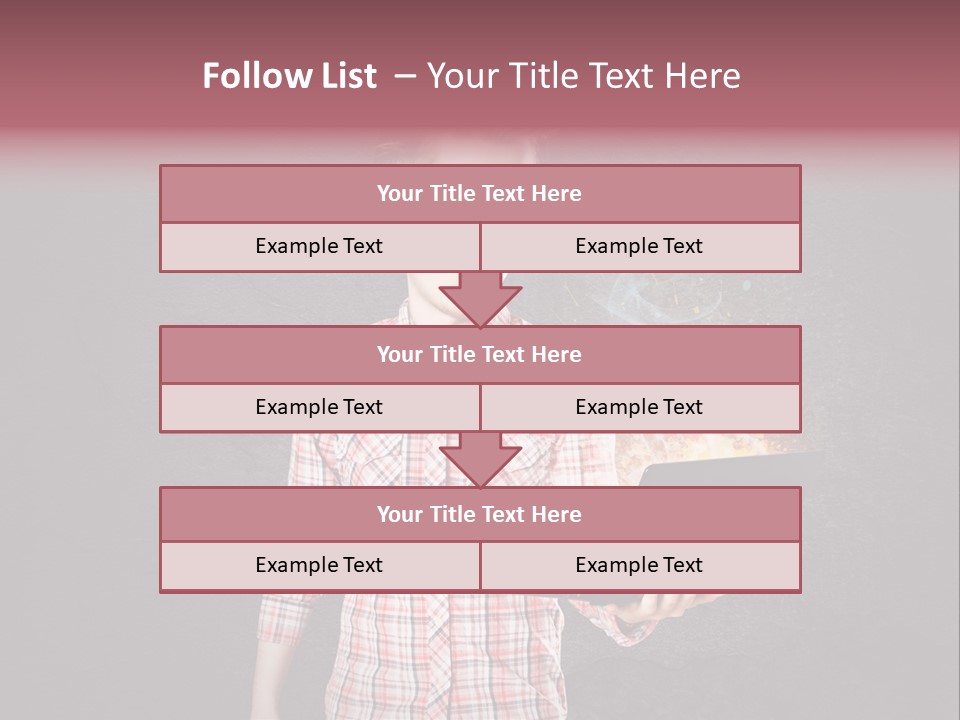 Junge Probleme Laptop PowerPoint Template