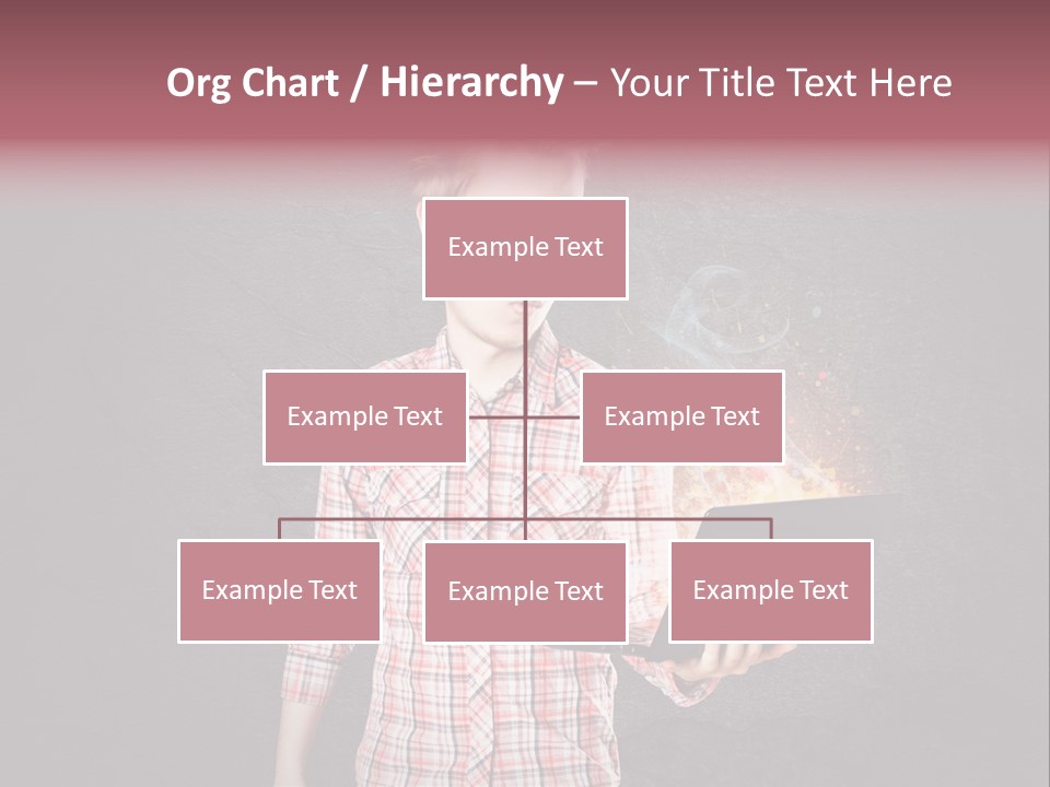 Junge Probleme Laptop PowerPoint Template