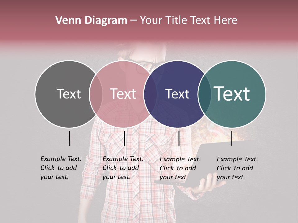 Junge Probleme Laptop PowerPoint Template