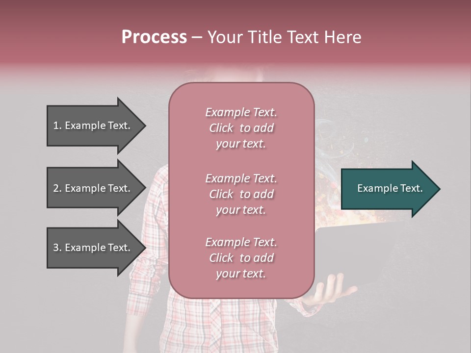Junge Probleme Laptop PowerPoint Template