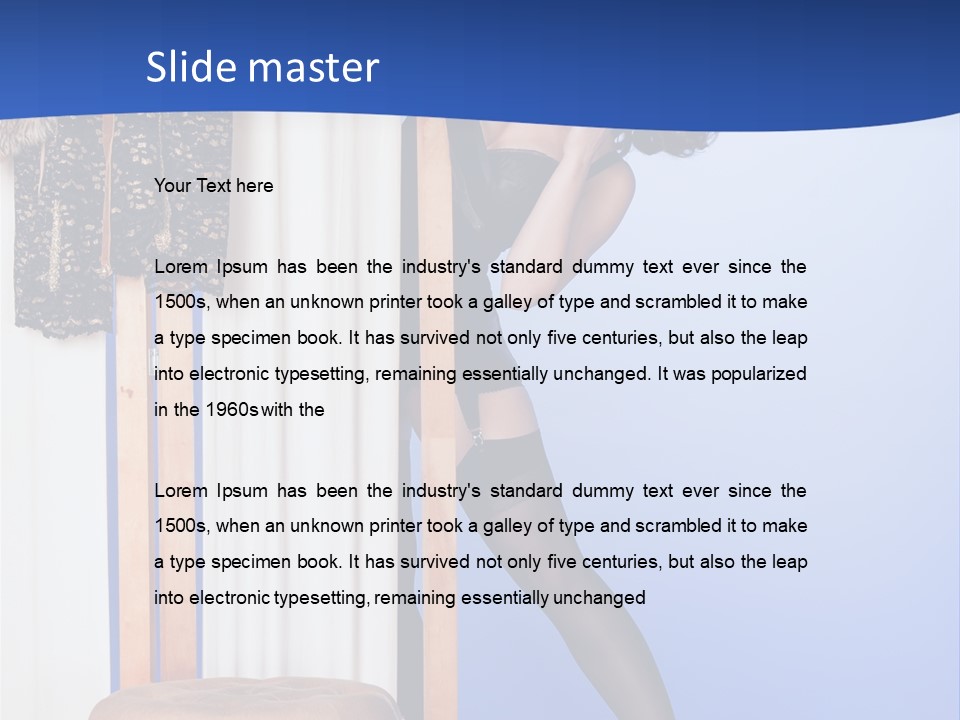 Retro Glamour Sensuality PowerPoint Template