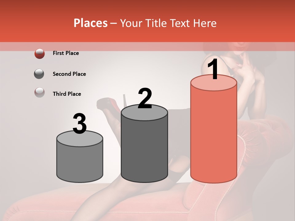 Chaise Female Chaise Longue PowerPoint Template