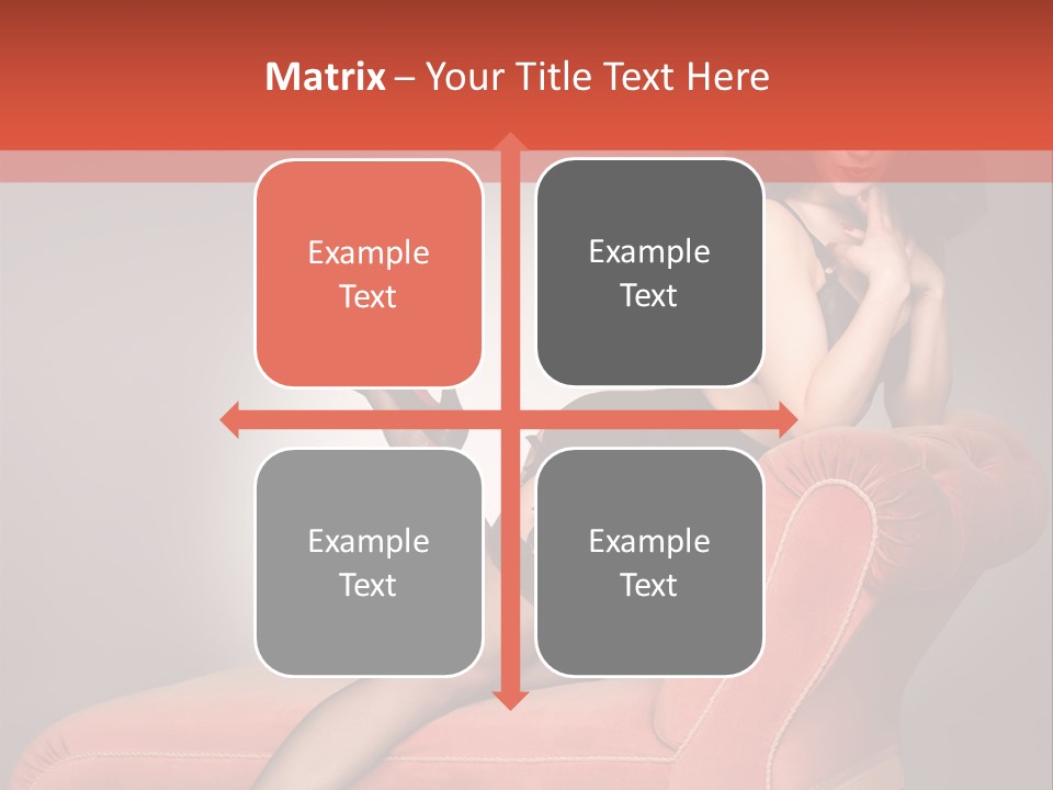 Chaise Female Chaise Longue PowerPoint Template