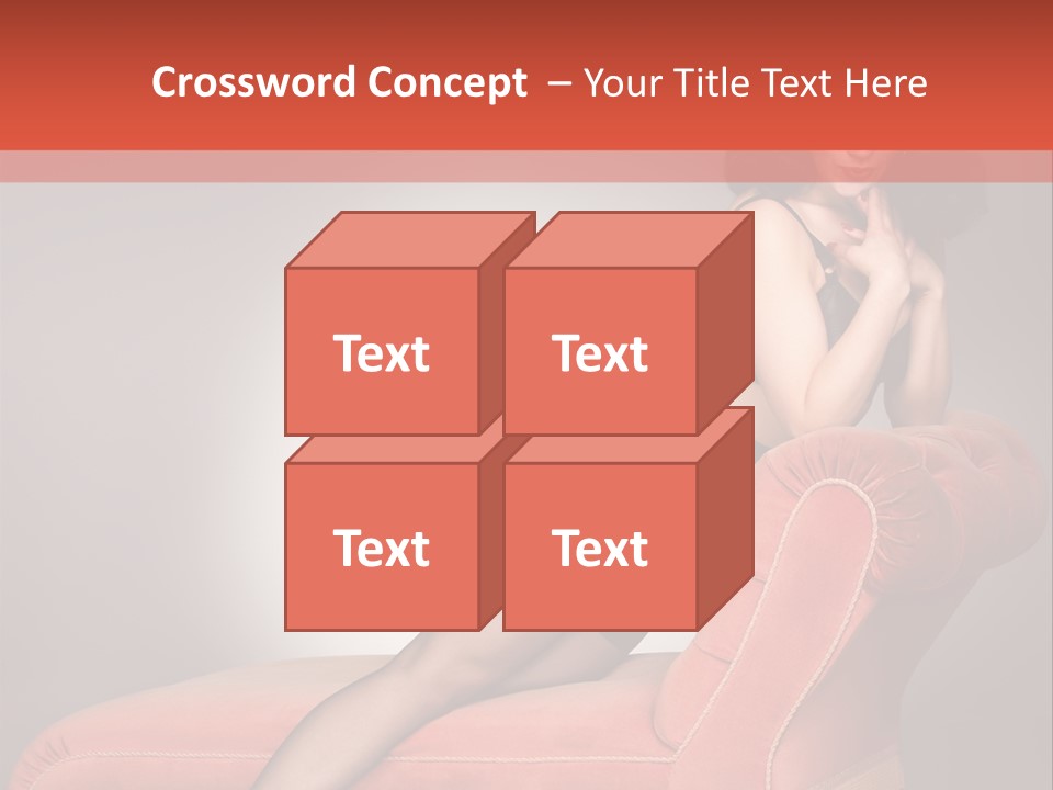 Chaise Female Chaise Longue PowerPoint Template