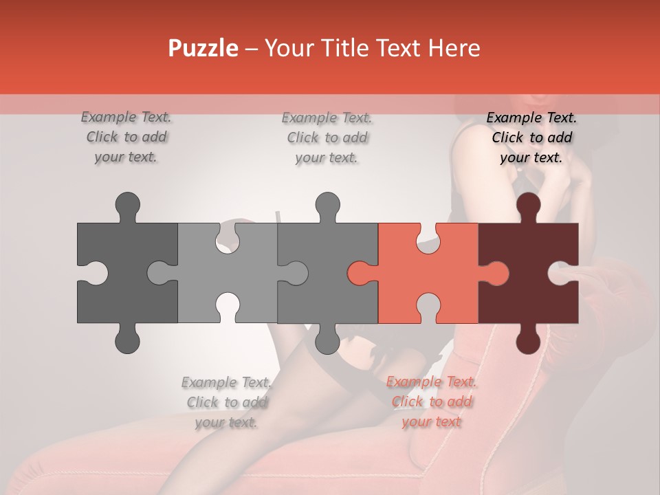 Chaise Female Chaise Longue PowerPoint Template