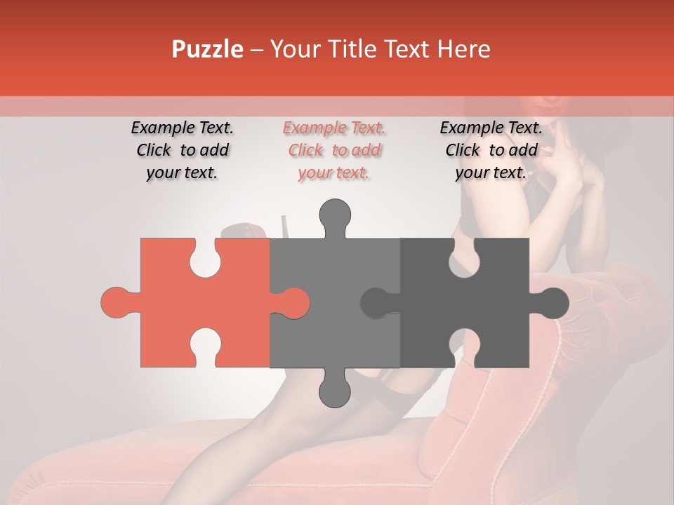 Chaise Female Chaise Longue PowerPoint Template